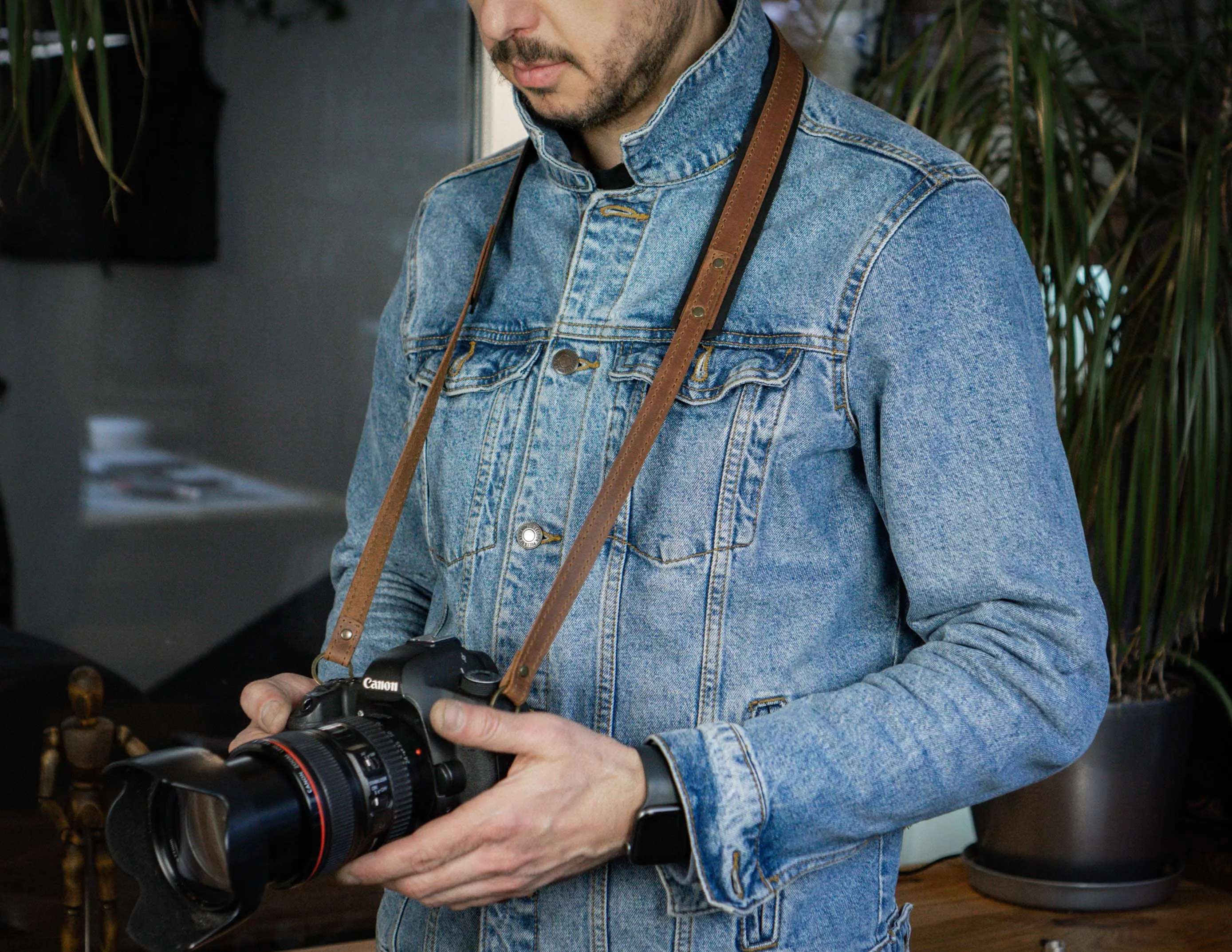 Single Camera Strap | Leather Camera Harness | HandMade FashionRacing