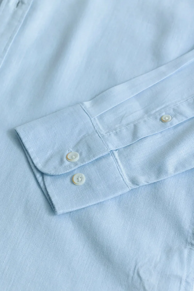 Sleek Style Plain Light Blue Shirt