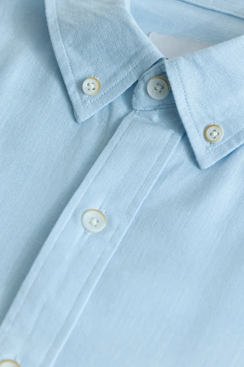 Sleek Style Plain Light Blue Shirt