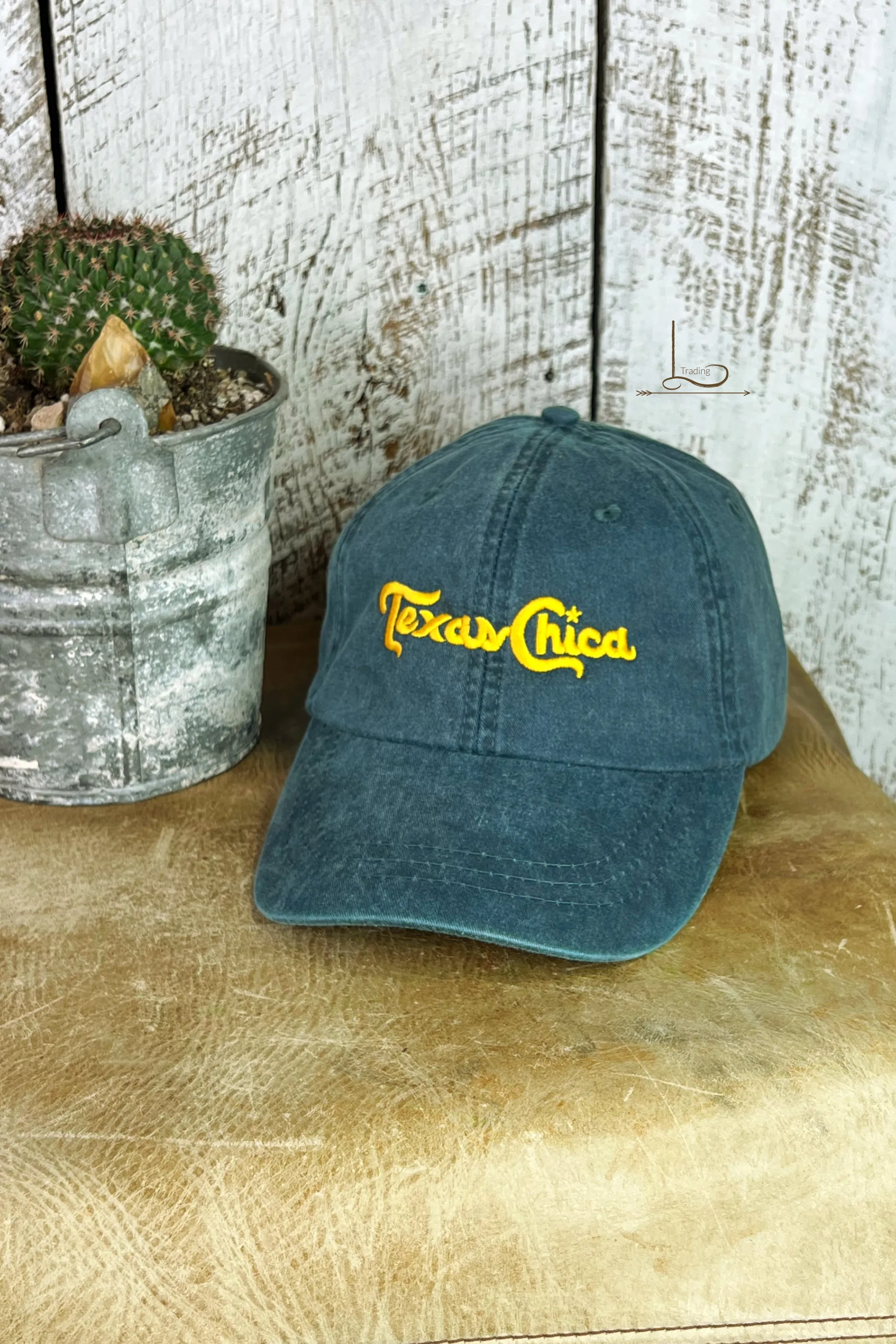 Texas Chica ~Faded Navy Cap