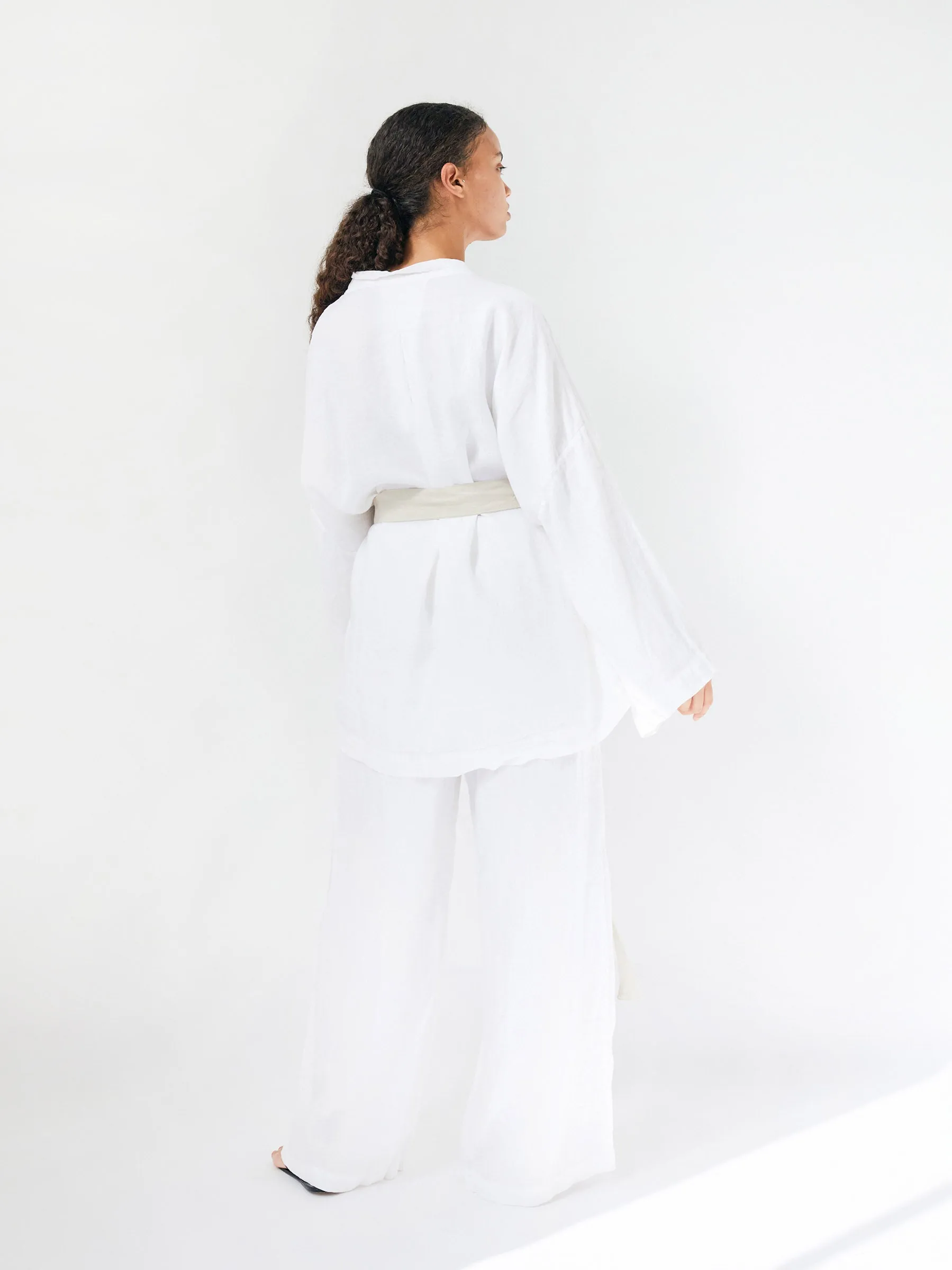 The 01 Linen Loungewear Long Set