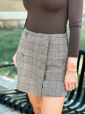 Uptown Plaid Skort