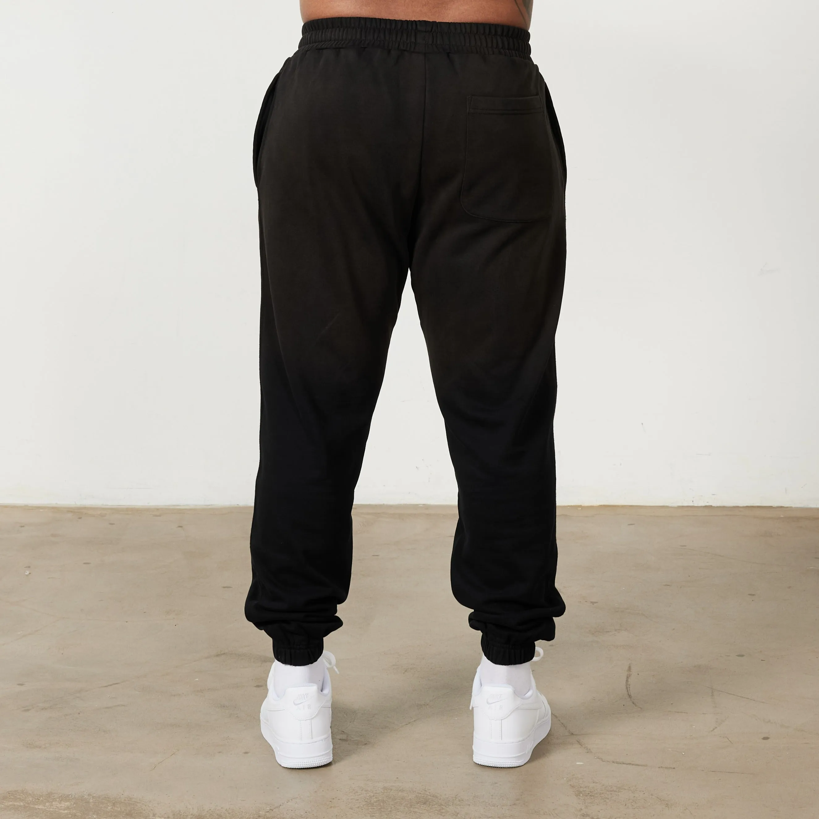 Vanquish Sun-faded Black Oversized Sweatpants