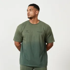 Vanquish Sun-faded Green Oversized T Shirt