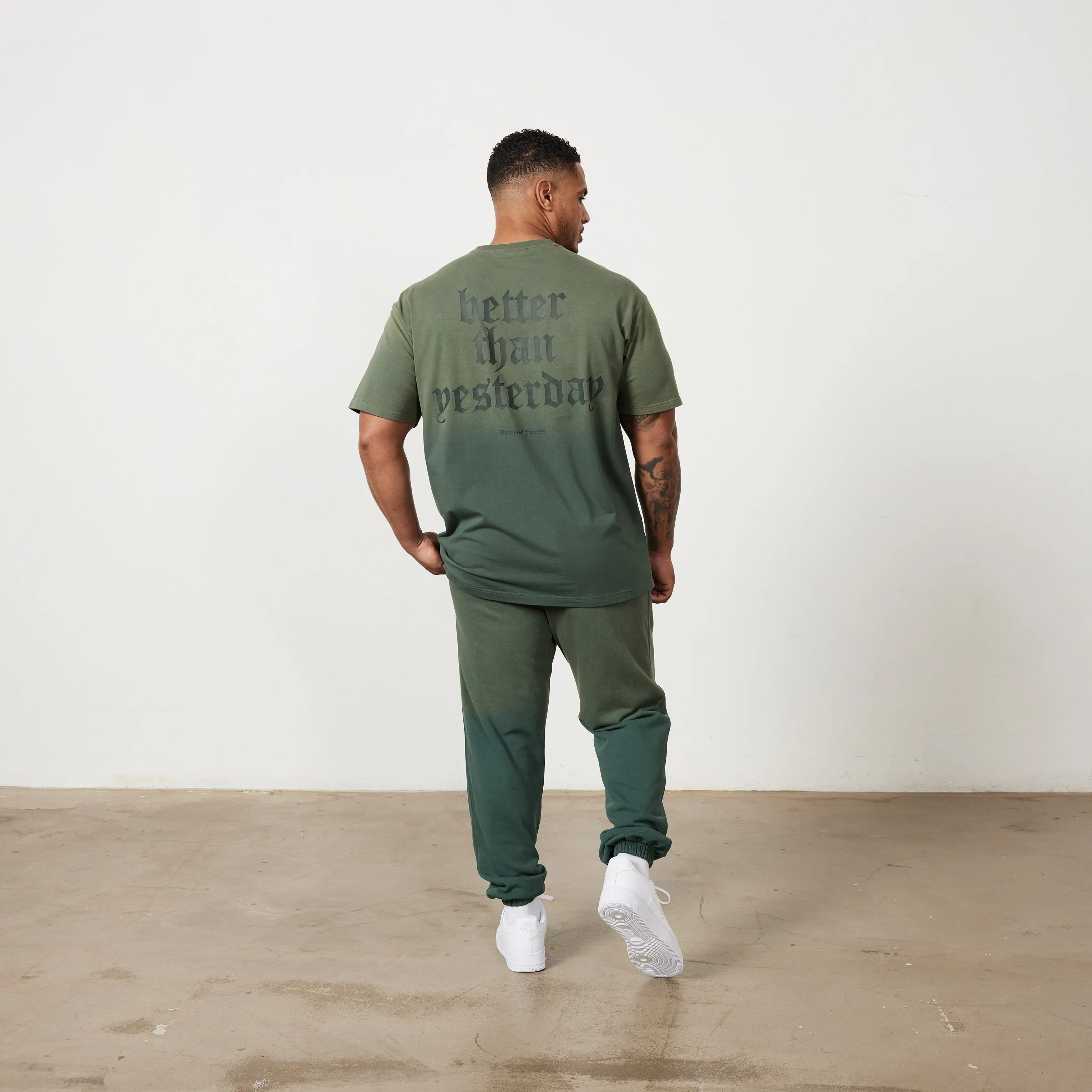 Vanquish Sun-faded Green Oversized T Shirt