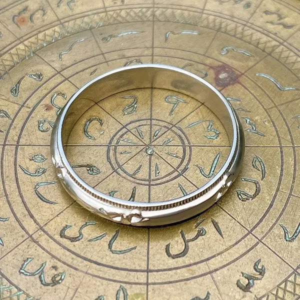 Vintage Half Round Patterned Band