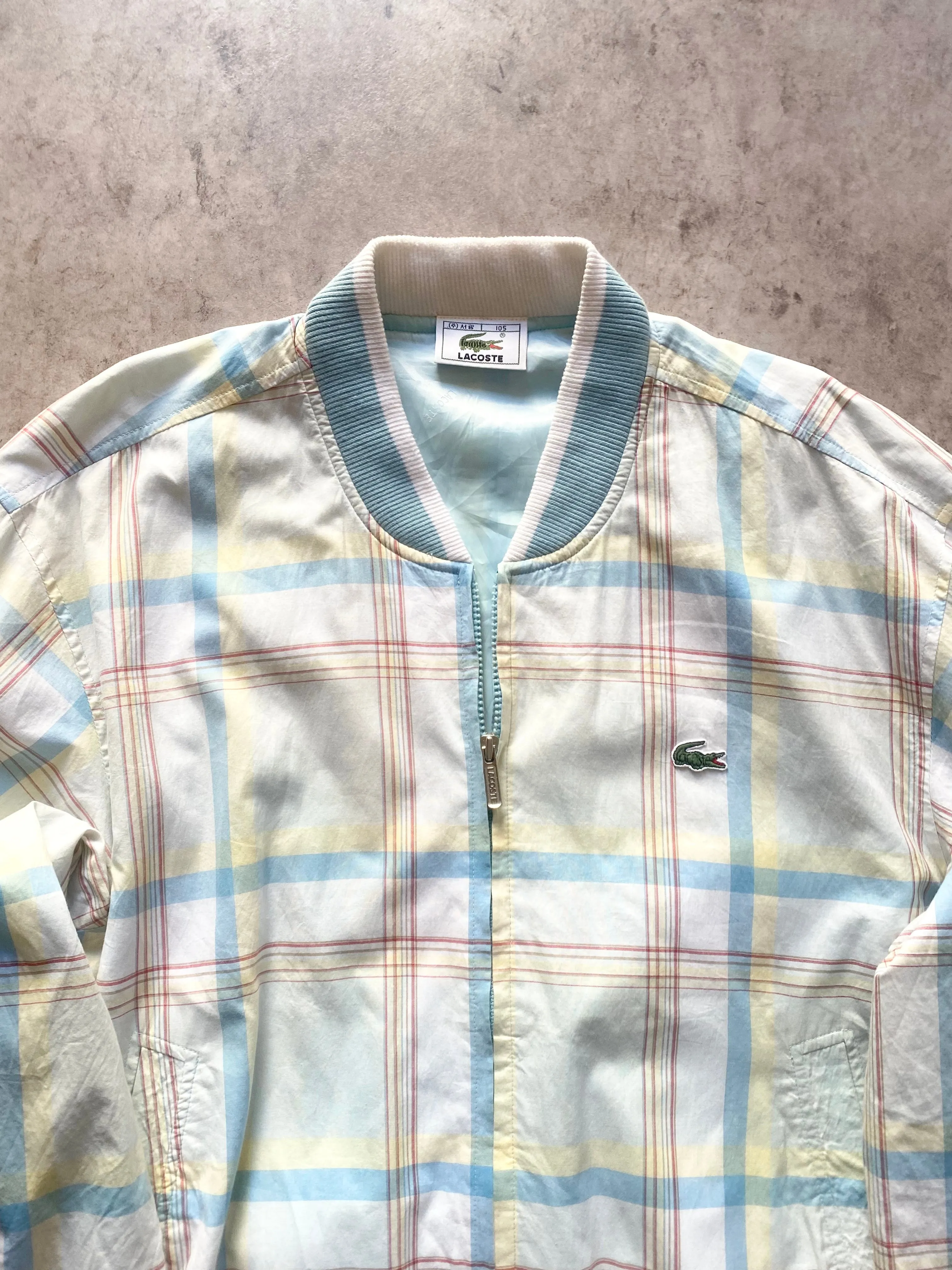 Vintage Lacoste Plaid Jacket  (XL)