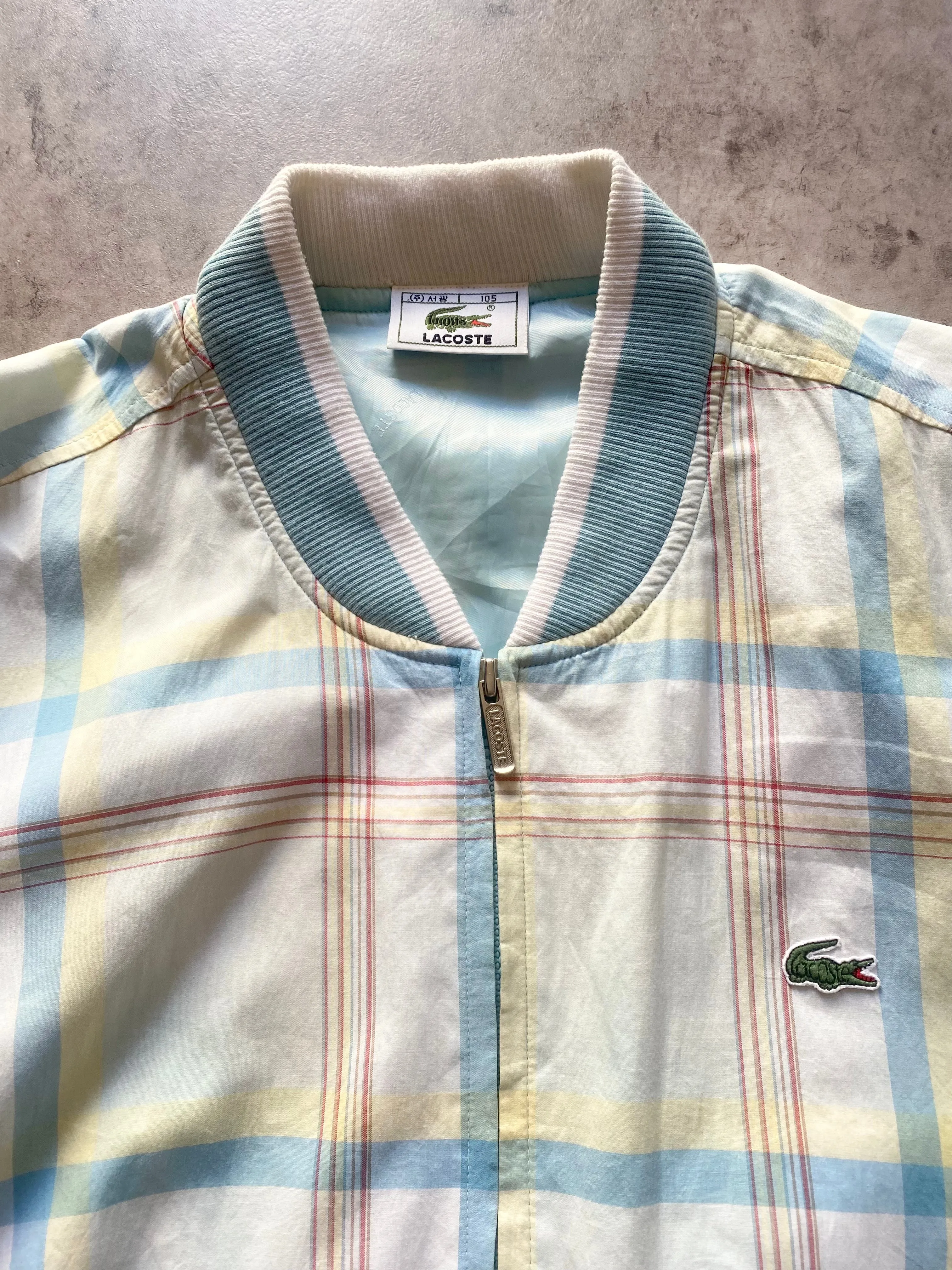 Vintage Lacoste Plaid Jacket  (XL)