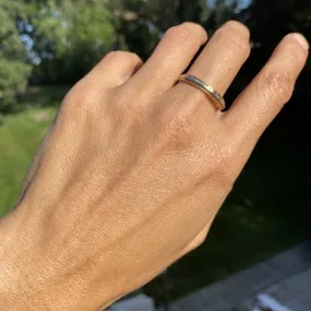 Vintage Patterned Wedding Band, Size 10