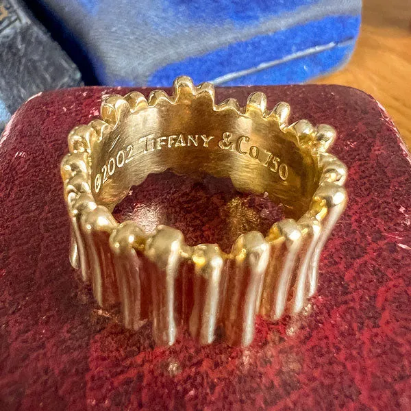 Vintage Tiffany & Co Patterned Wedding Band