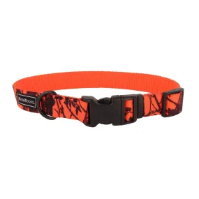 Water & Woods Blaze Adjustable Patterned Dog Collar, Medium