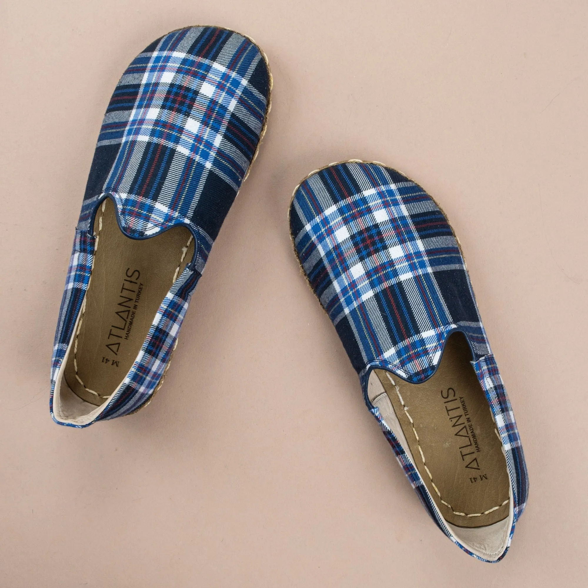 Women's Blue Plaid Barefoots