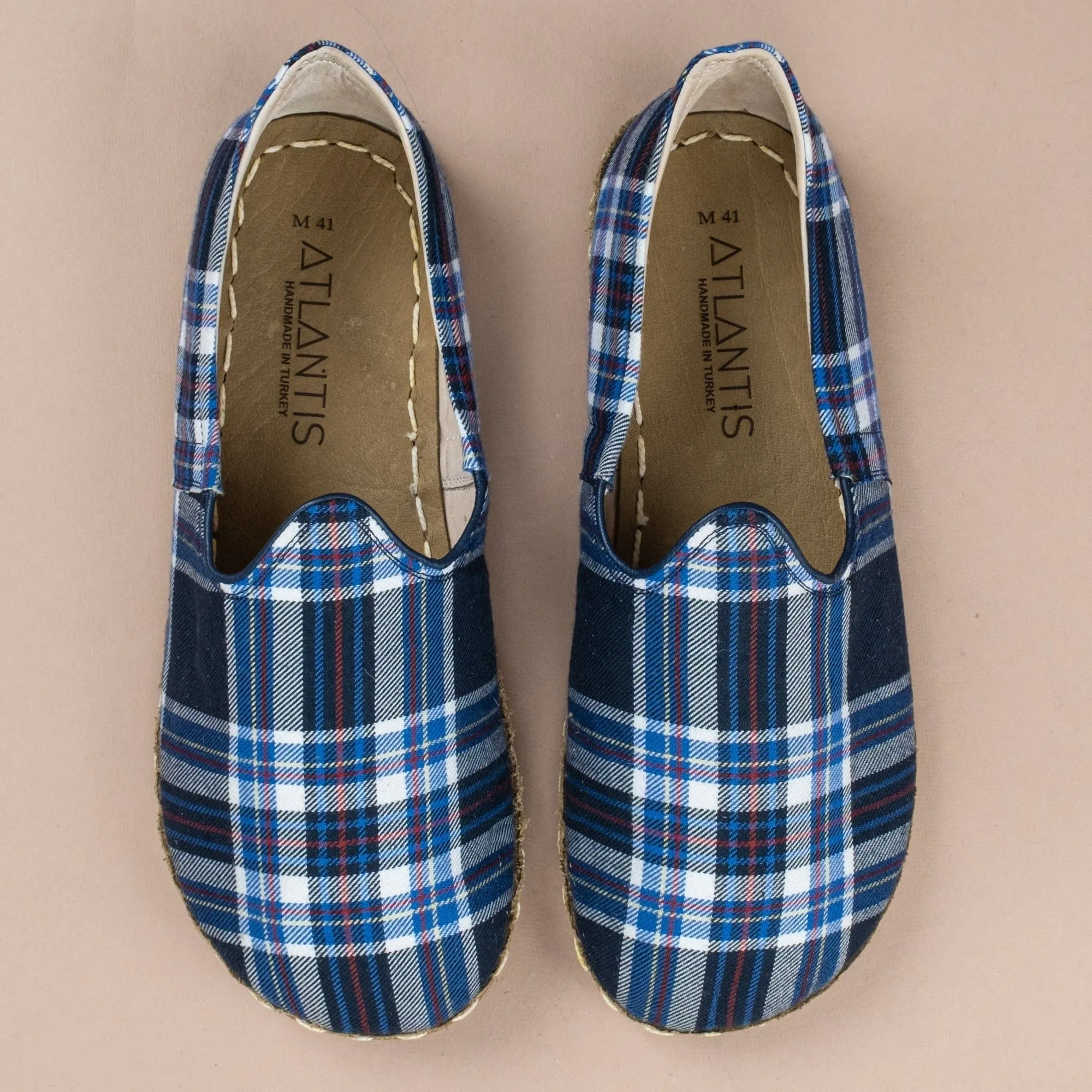 Women's Blue Plaid Barefoots